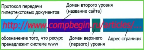 Данные о организации доменов сайтов