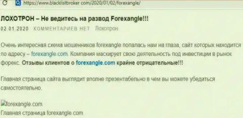 ForexAngle Com - это преступно действующий форекс брокер, доверять финансовые средства которому рискованно (критичный комментарий)