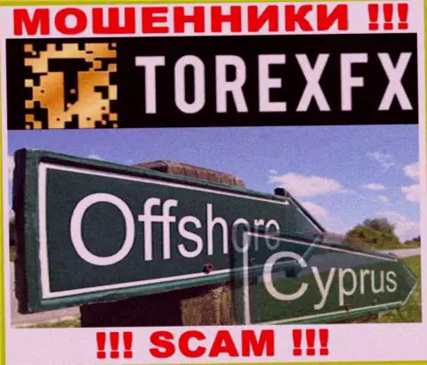 Официальное место базирования TorexFX 42 Marketing Limited на территории - Cyprus